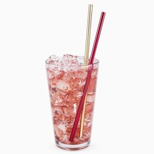 Twine Rustic Holiday: Assorted Stainless Steel Cocktail Straws
